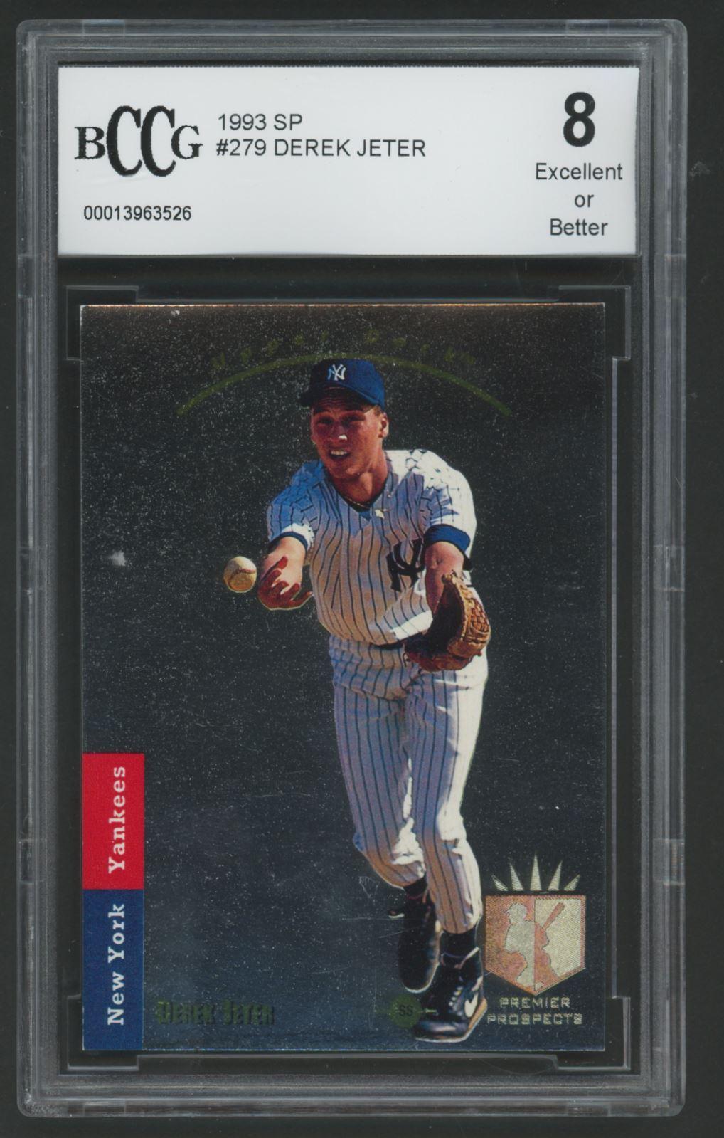 Derek Jeter 1993 SP #279 RC (BCCG 8) at PristineAuction.com Derek Jeter 1993 SP #279 RC (BCCG 8) at PristineAuction.com