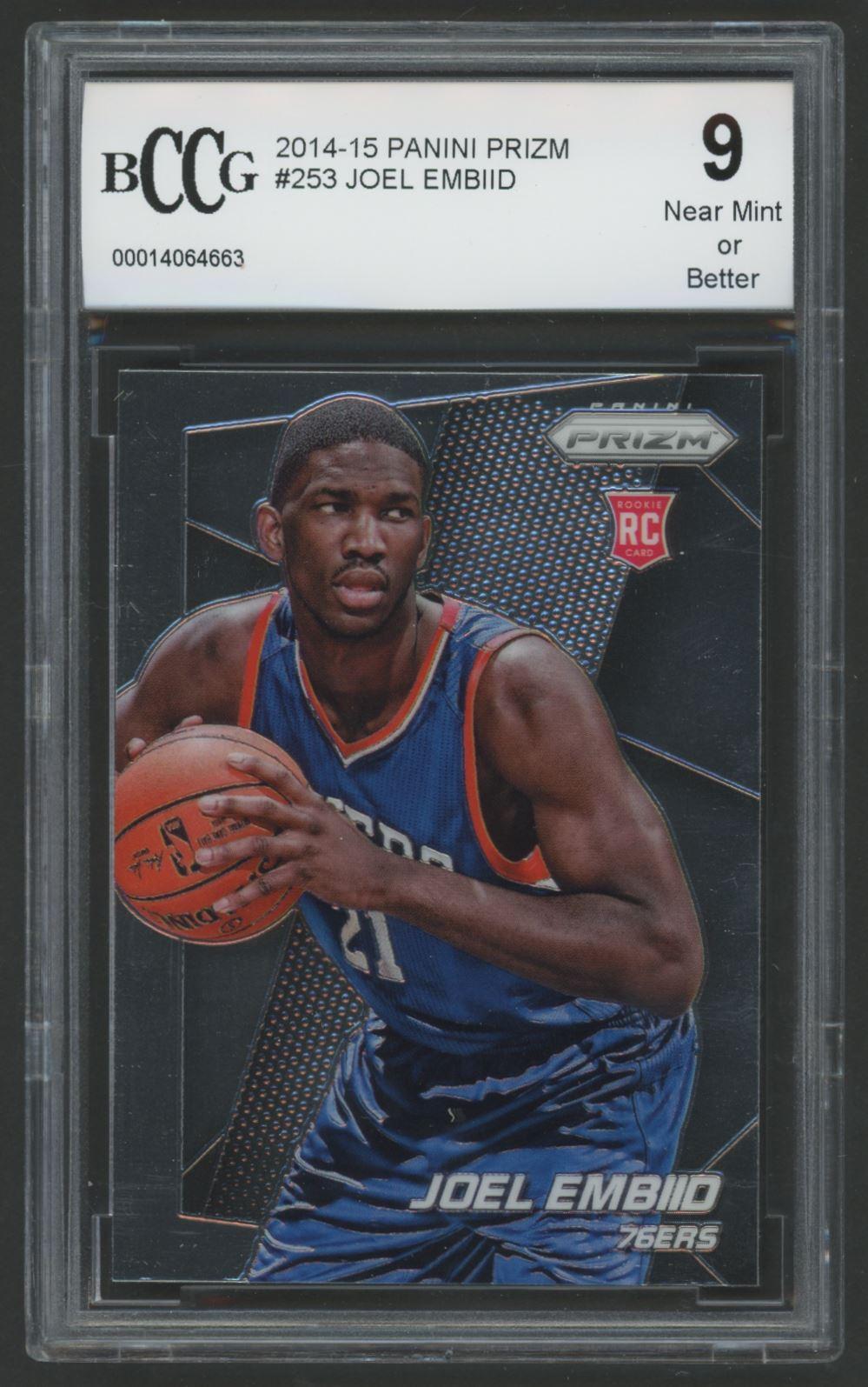 Joel Embiid 2014 Panini Prizm #253 RC (BCCG 10) at PristineAuction.com Joel Embiid 2014 Panini Prizm #253 RC (BCCG 10) at PristineAuction.com