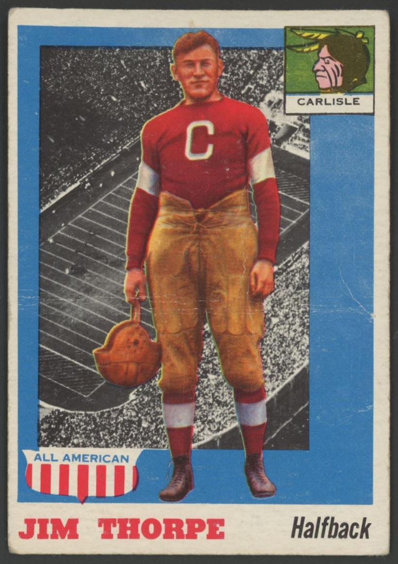 Jim Thorpe 1955 Topps All American #37 RC at PristineAuction.com Jim Thorpe 1955 Topps All American #37 RC at PristineAuction.com