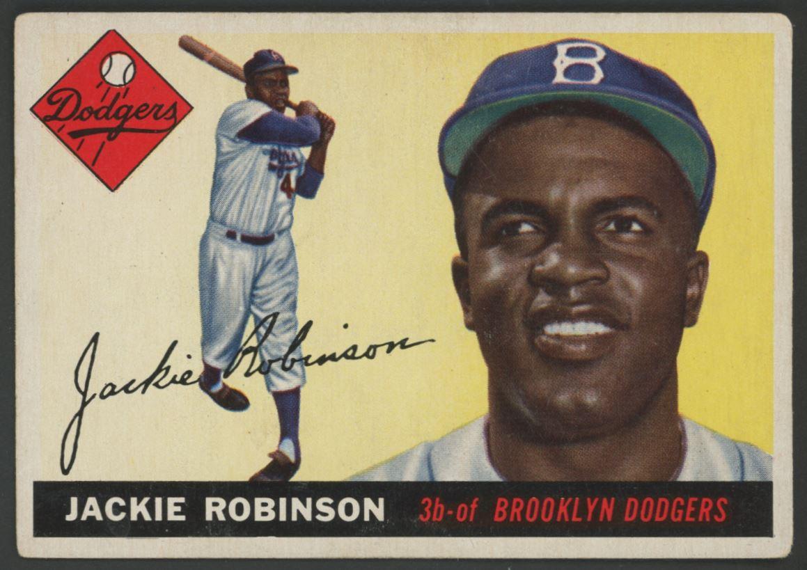 Jackie Robinson 1955 Topps #50 at PristineAuction.com Jackie Robinson 1955 Topps #50 at PristineAuction.com