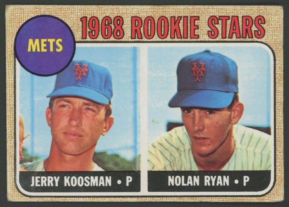 Jerry Koosman / Nolan Ryan 1968 Topps #177 Rookie Stars RC at PristineAuction.com Jerry Koosman / Nolan Ryan 1968 Topps #177 Rookie Stars RC at PristineAuction.com