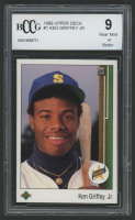 Ken Griffey Jr. 1989 Upper Deck #1 RC (BCCG 9) at PristineAuction.com