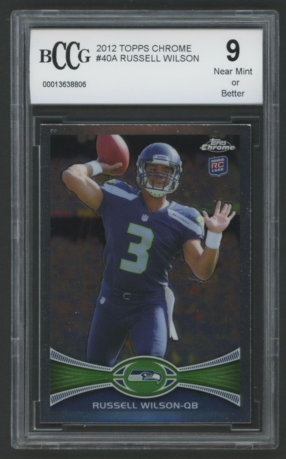 Russell Wilson 2012 Topps Chrome #40A (BCCG 9) at PristineAuction.com Russell Wilson 2012 Topps Chrome #40A (BCCG 9) at PristineAuction.com