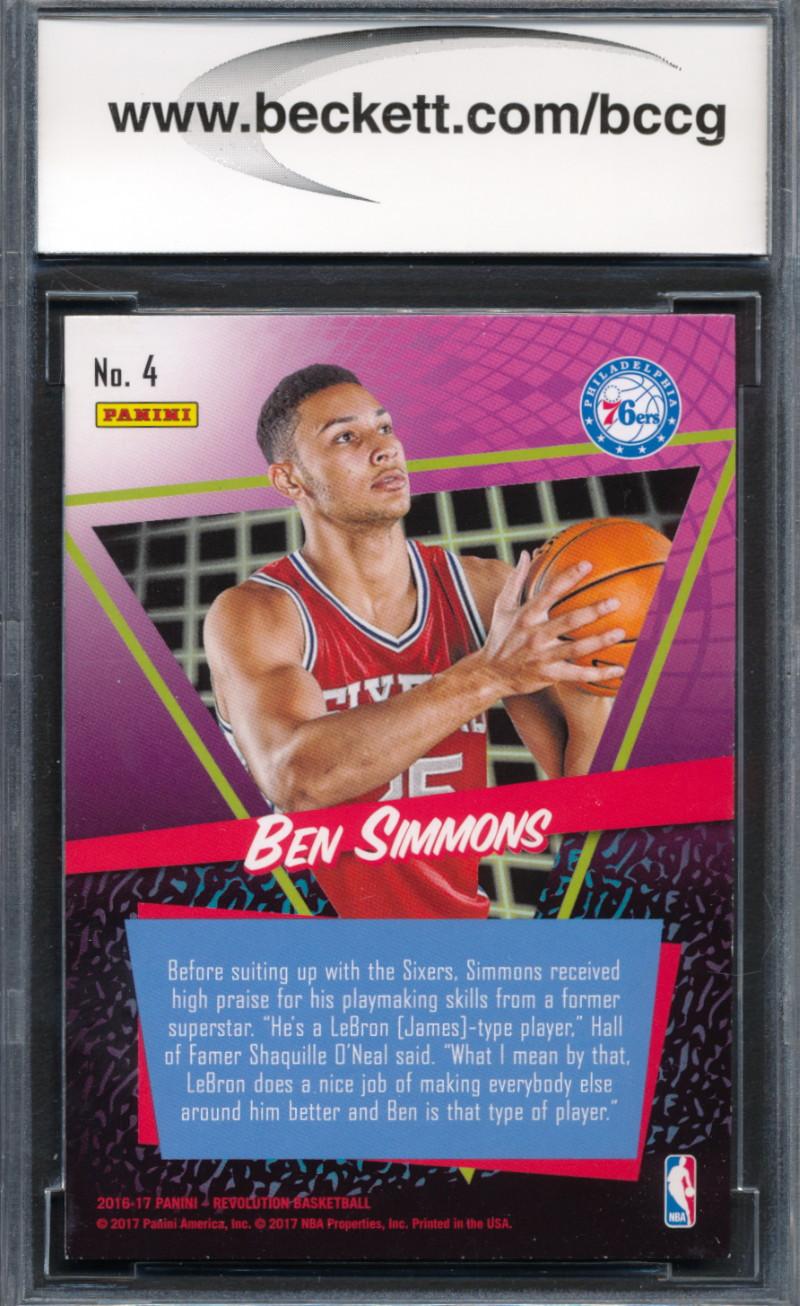 Ben Simmons 2016-17 Panini Revolution Rookie Revolution #4 (BCCG 10) at PristineAuction.com Ben Simmons 2016-17 Panini Revolution Rookie Revolution #4 (BCCG 10) at PristineAuction.com