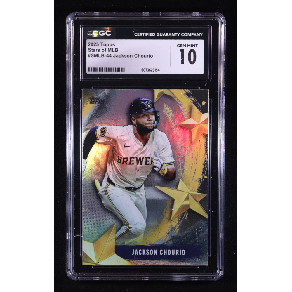 Jackson Chourio 2025 Topps Stars of MLB #SMLB44 (CGC 10) at PristineAuction.com