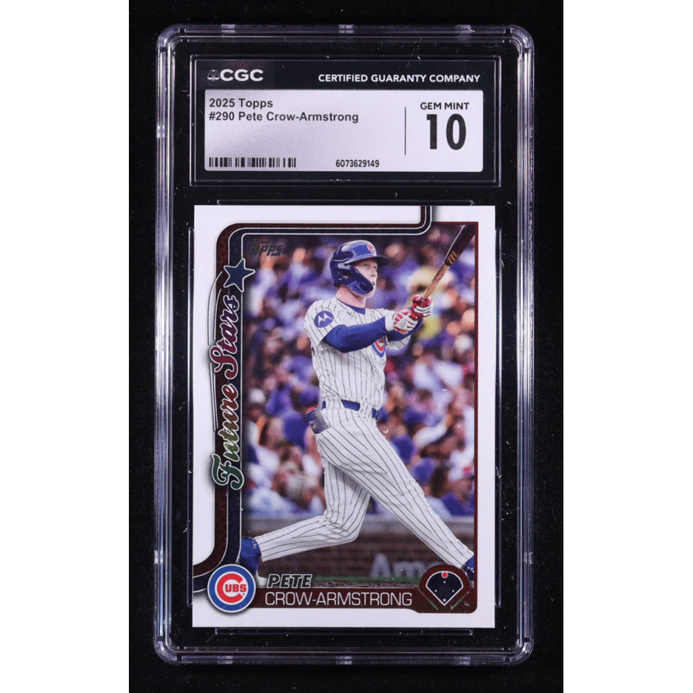 Pete Crow-Armstrong 2025 Topps #290 (CGC 10) at PristineAuction.com