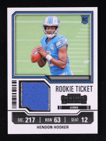 Hendon Hooker 2023 Panini Contenders Rookie Ticket Swatches #11 RC at PristineAuction.com