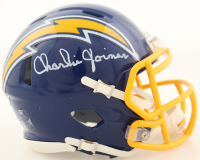Charlie Joiner Signed Chargers Speed Mini Helmet (JSA) at PristineAuction.com