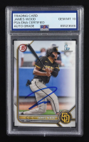 James Wood Signed 2022 Topps Chrome Bowman 1st #BP-108 RC (PSA | Autograph Graded PSA 10) at PristineAuction.com