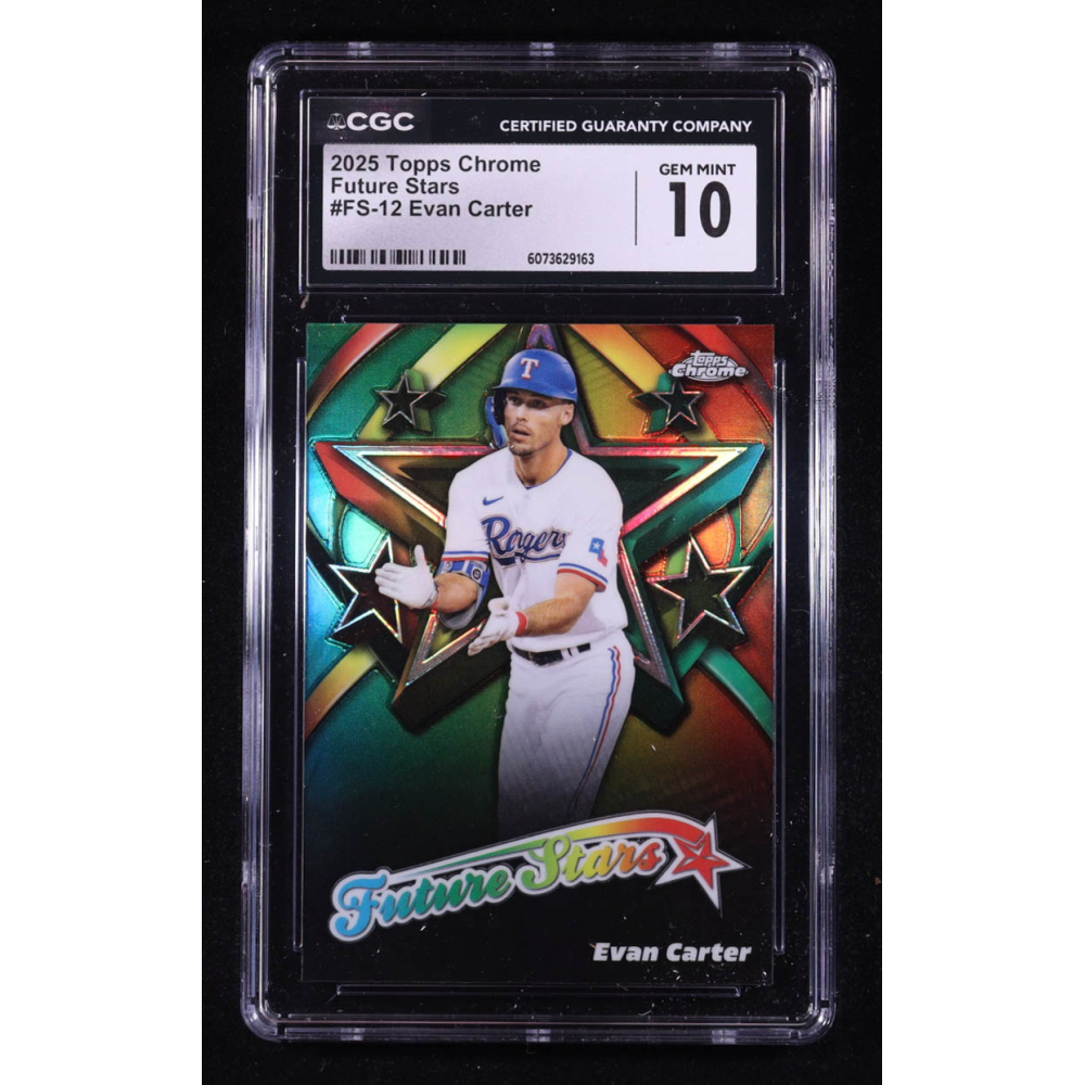 Evan Carter 2025 Topps Chrome Future Stars #FS12 (CGC 10) at PristineAuction.com