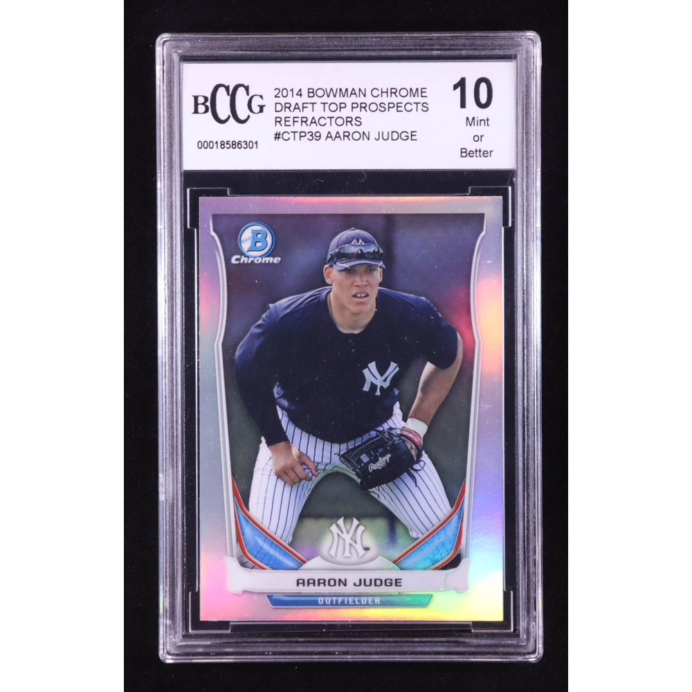 Aaron Judge 2014 Bowman Chrome Draft Top Prospects Refractors #CTP39 RC (BCCG 10) at PristineAuction.com