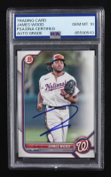 James Wood Signed 2022 Topps Bowman #BD-171 RC (PSA | Autograph Graded PSA 10) at PristineAuction.com