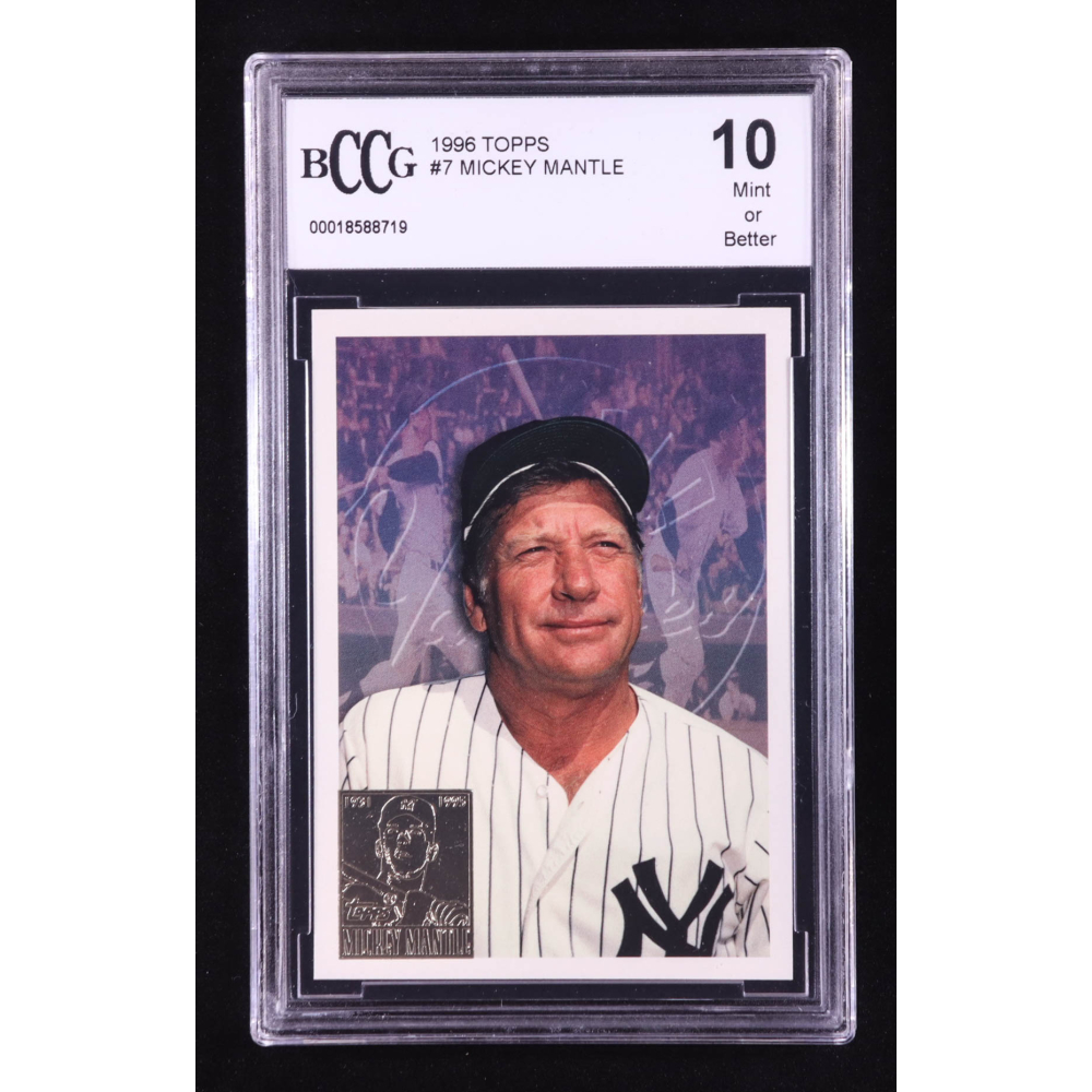 Mickey Mantle 1996 Topps #7 (BCCG 10) at PristineAuction.com