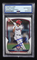 James Wood Signed 2023 Topps Bowman #BP-129 RC (PSA) at PristineAuction.com