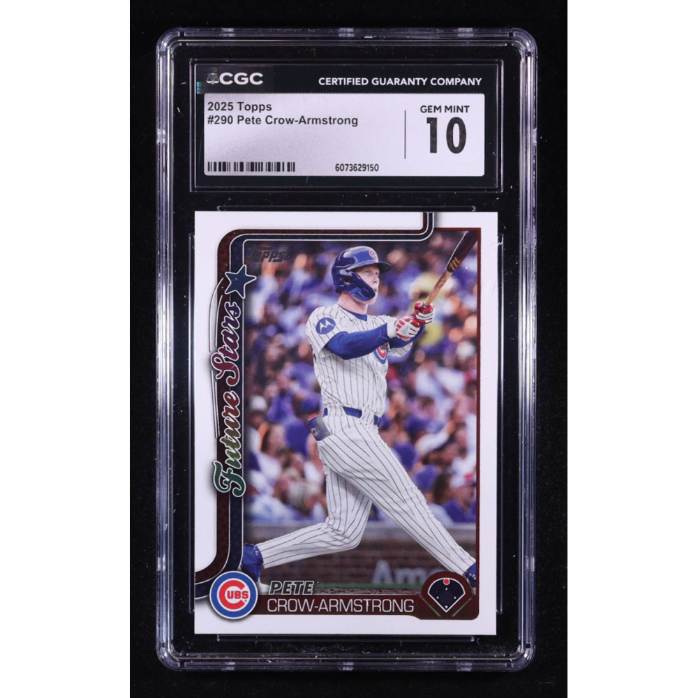 Pete Crow-Armstrong 2025 Topps #290 (CGC 10) at PristineAuction.com