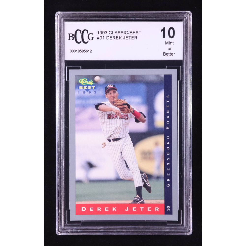 Derek Jeter 1993 Classic/Best #91 RC (BCCG 10) at PristineAuction.com