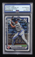 George Lombardo Jr. Signed 2024 Topps Bowman 1st #BP-79 RC (PSA) at PristineAuction.com