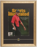 Tiger Woods 1997 "Sports Illustrated" Custom Framed Magazine Display with Masters Tournament Pin at PristineAuction.com