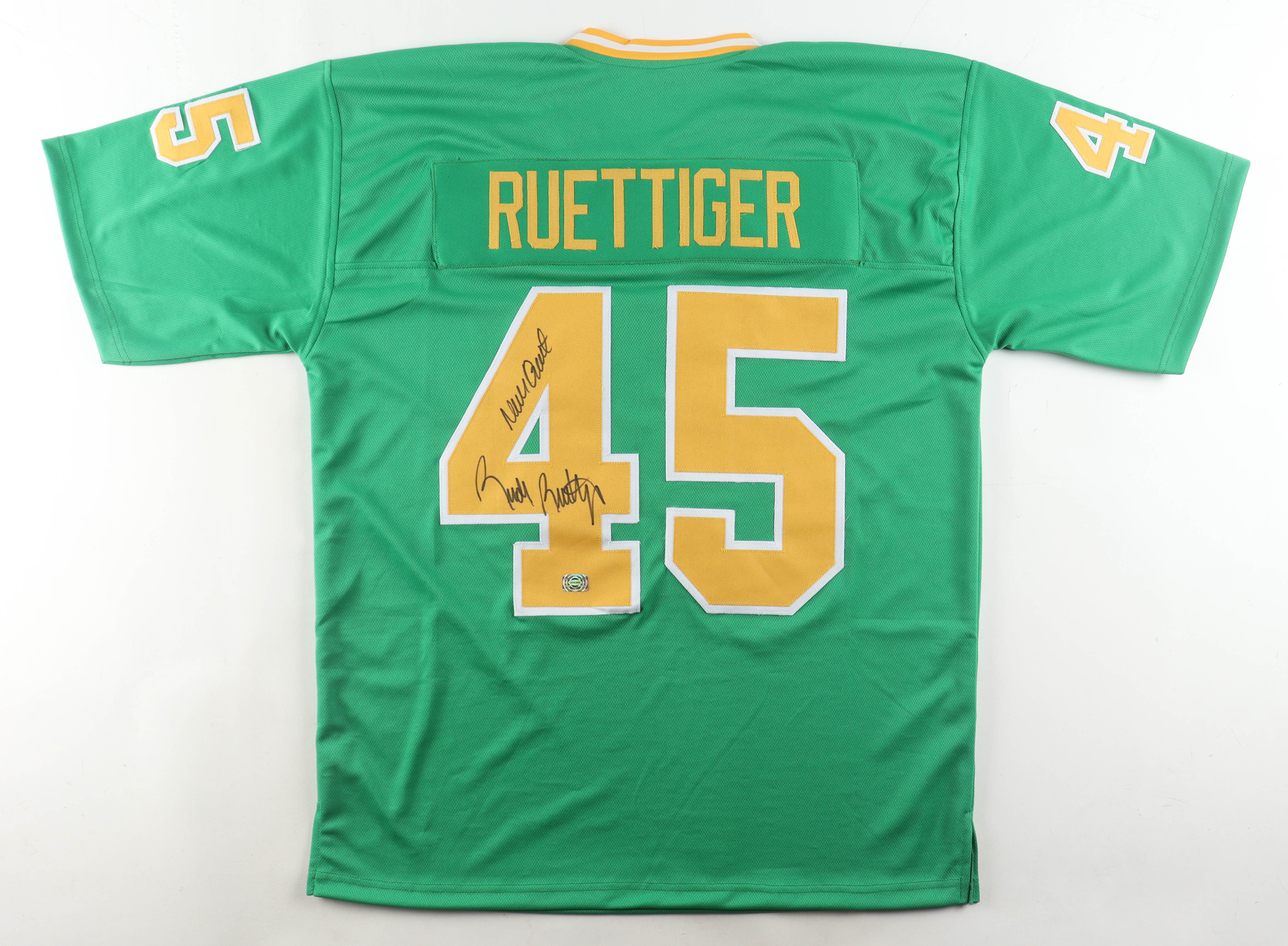 Rudy Ruettiger Signed Jersey Inscribed "Never Quit" (Wilder) at PristineAuction.com Rudy Ruettiger Signed Jersey Inscribed "Never Quit" (Wilder) at PristineAuction.com
