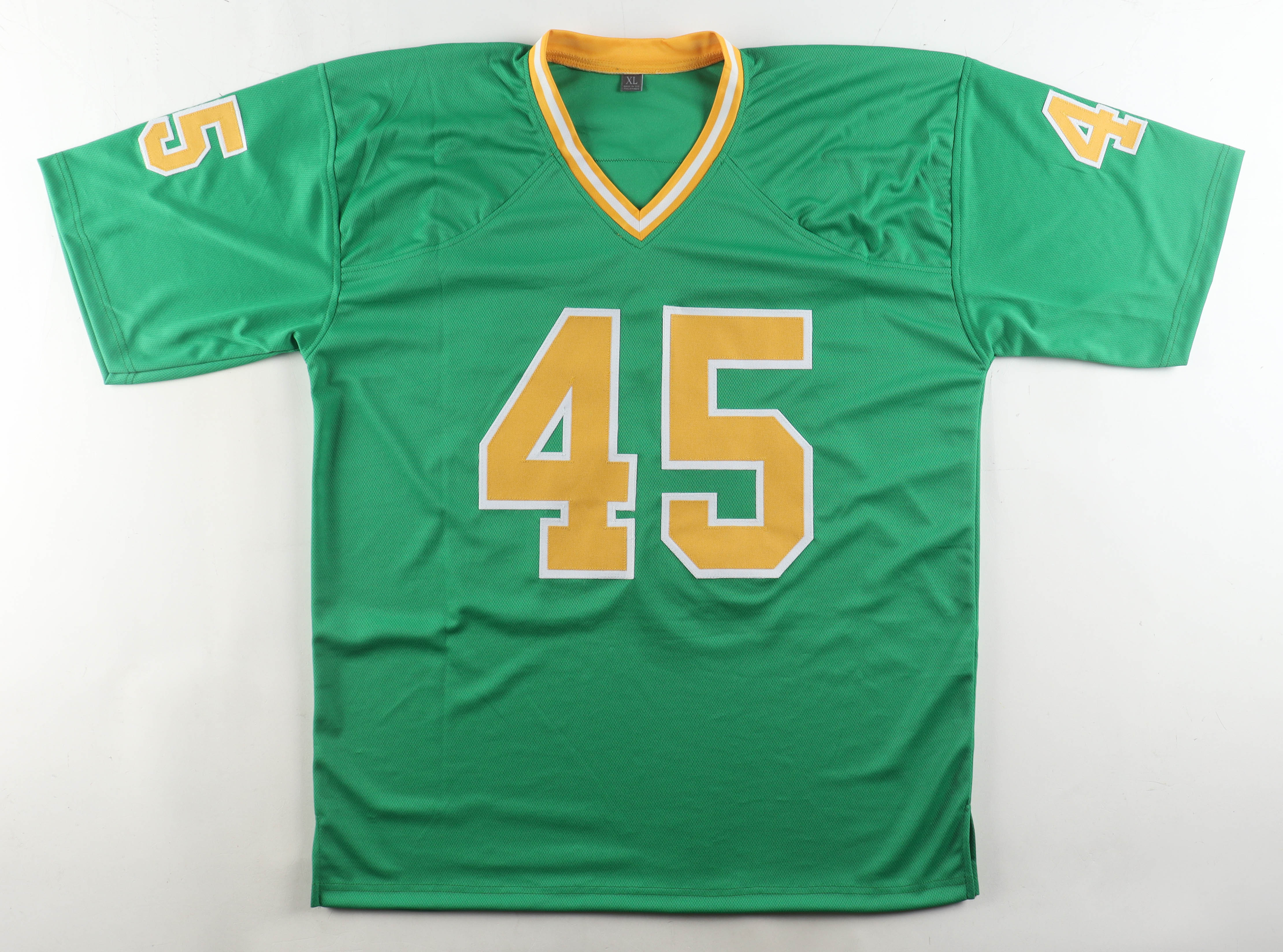 Rudy Ruettiger Signed Jersey Inscribed "Never Quit" (Wilder) at PristineAuction.com Rudy Ruettiger Signed Jersey Inscribed "Never Quit" (Wilder) at PristineAuction.com