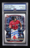 Kristian Campbell Signed 2023 Topps Bowman 1st #BD-125 RC (PSA) at PristineAuction.com