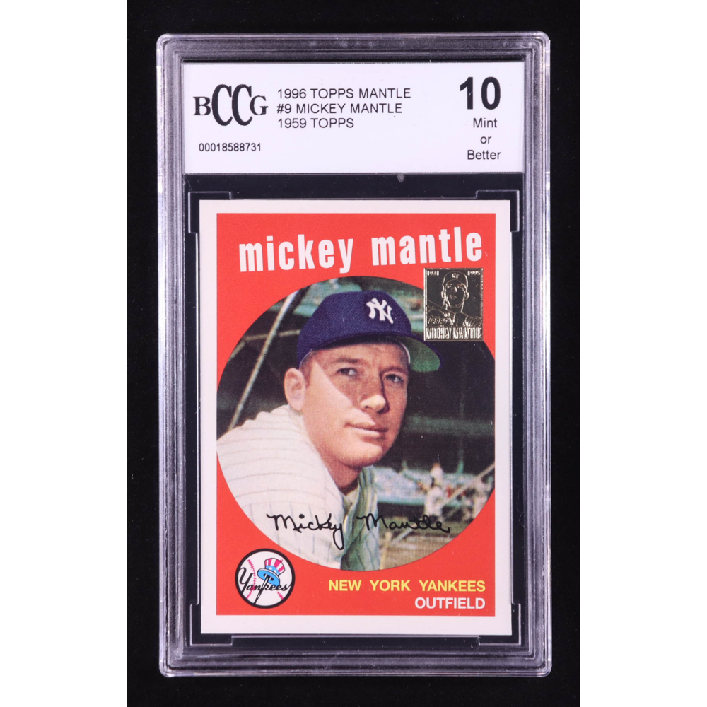 Mickey Mantle 1996 Topps #9 1959 Topps (BCCG 10) at PristineAuction.com