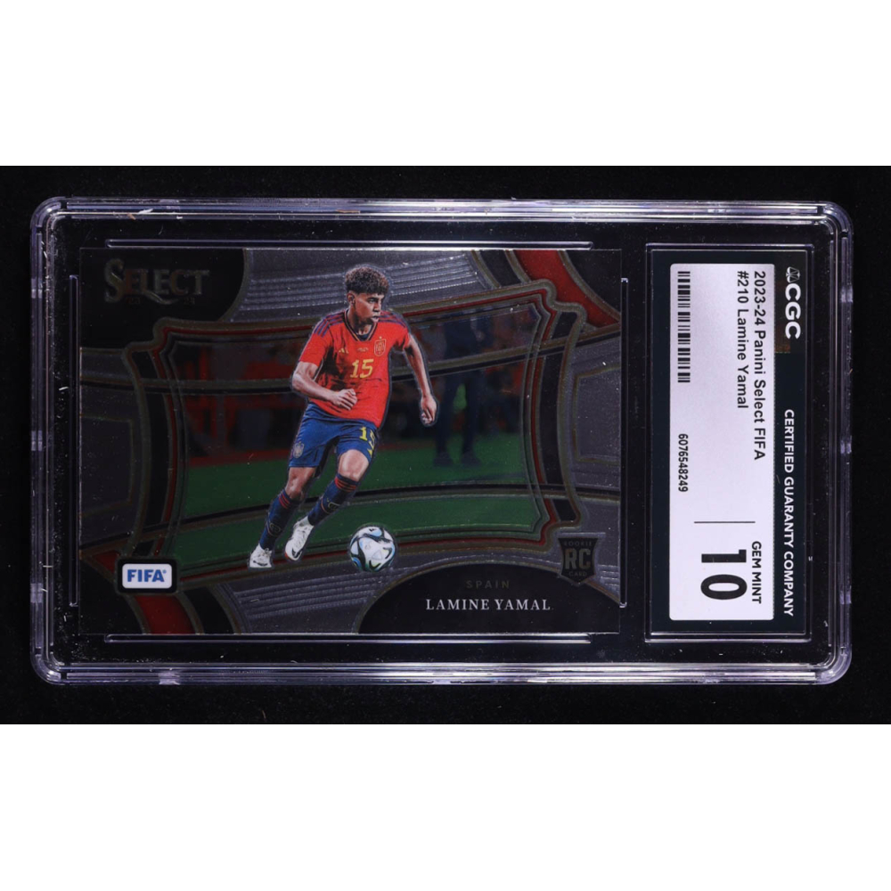 Lamine Yamal 2023-24 Select FIFA #210 RC (CGC 10) at PristineAuction.com