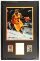 Lebron James Signed Custom Framed "Shooting Stars" Book Page Display With 2015-16 Limited Patch /10 Card (Beckett & UDA) at PristineAuction.com