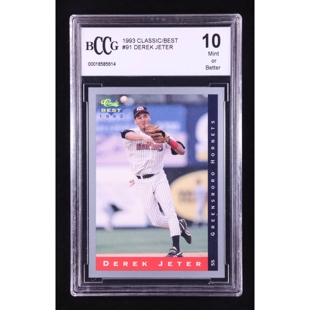 Derek Jeter 1993 Classic/Best #91 RC (BCCG 10) at PristineAuction.com