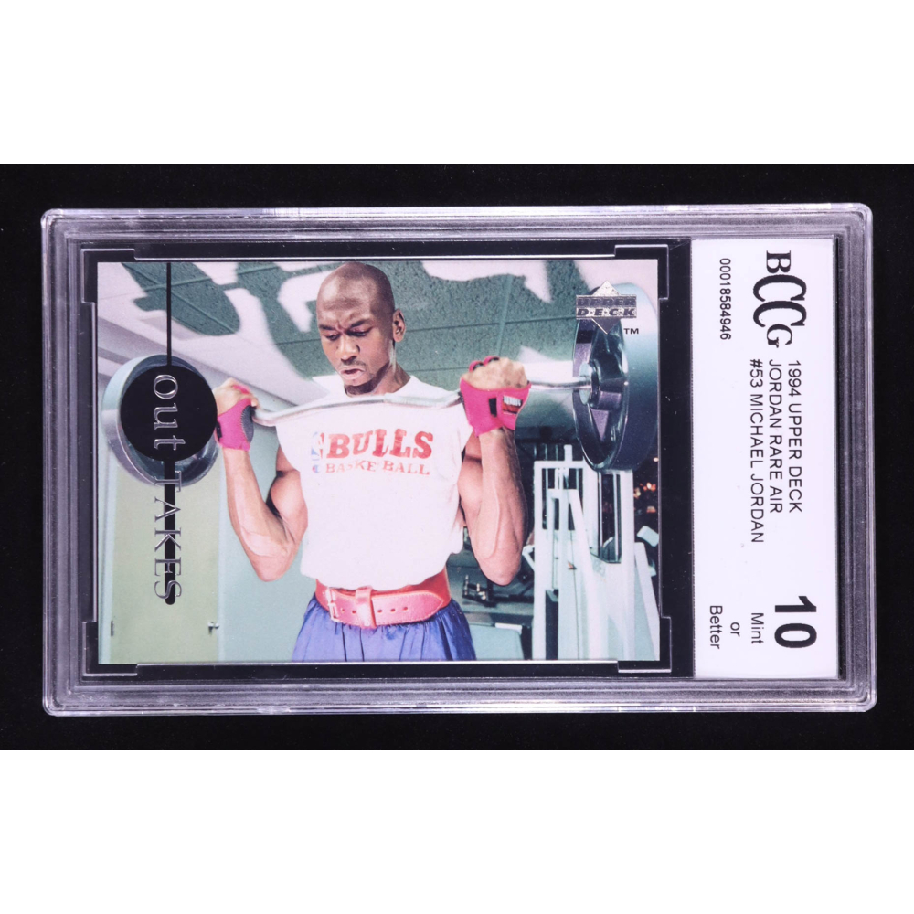 Michael Jordan 1994 Upper Deck Jordan Rare Air #53 (BCCG 10) at PristineAuction.com