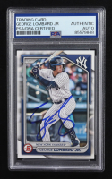 George Lombardo Jr. Signed 2024 Topps Bowman #BD-118 RC (PSA) at PristineAuction.com