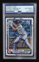 George Lombardo Jr. Signed 2024 Topps Bowman 1st #BP-79 RC (PSA) at PristineAuction.com