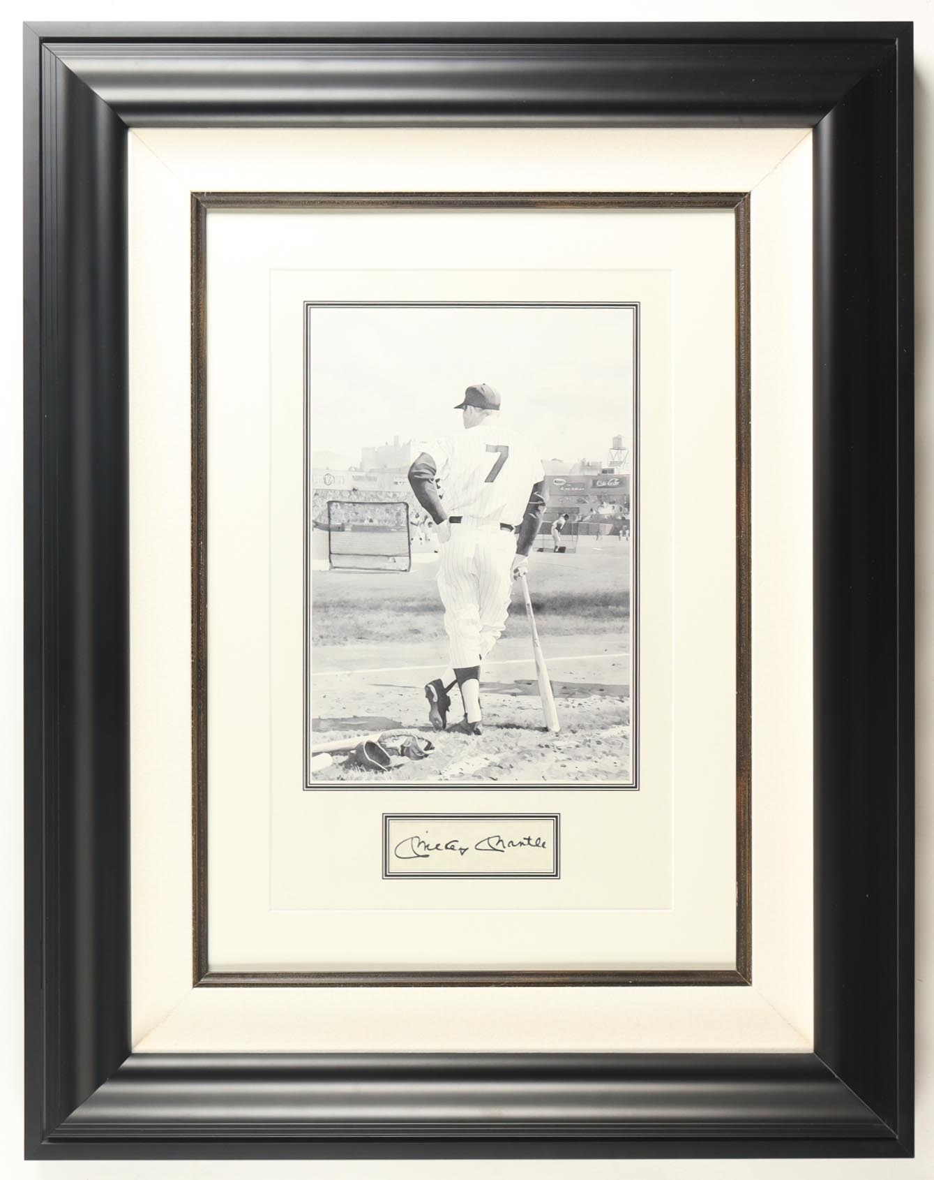 Mickey Mantle Signed Custom Framed Cut Display (JSA) at PristineAuction.com Mickey Mantle Signed Custom Framed Cut Display (JSA) at PristineAuction.com