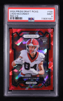 Ladd McConkey 2024 Panini Prizm Draft Picks Prizms Red Ice #180 RC (PSA 9) at PristineAuction.com