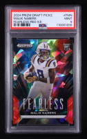 Malik Nabers 2024 Panini Prizm Draft Picks Fearless Red Ice #14 RC (PSA 9) at PristineAuction.com