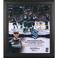 Jordan Eberle Signed LE Kraken Custom Framed Photo Display at PristineAuction.com