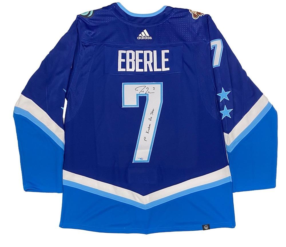 Jordan Eberle Signed All-Star Adidas Jersey Inscribed "1st Kraken All Star" (Fanatics) at PristineAuction.com Jordan Eberle Signed All-Star Adidas Jersey Inscribed "1st Kraken All Star" (Fanatics) at PristineAuction.com