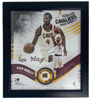 Evan Mobley LE Cavaliers Custom Framed Game-Used Basketball Piece Collage (Fanatics) at PristineAuction.com