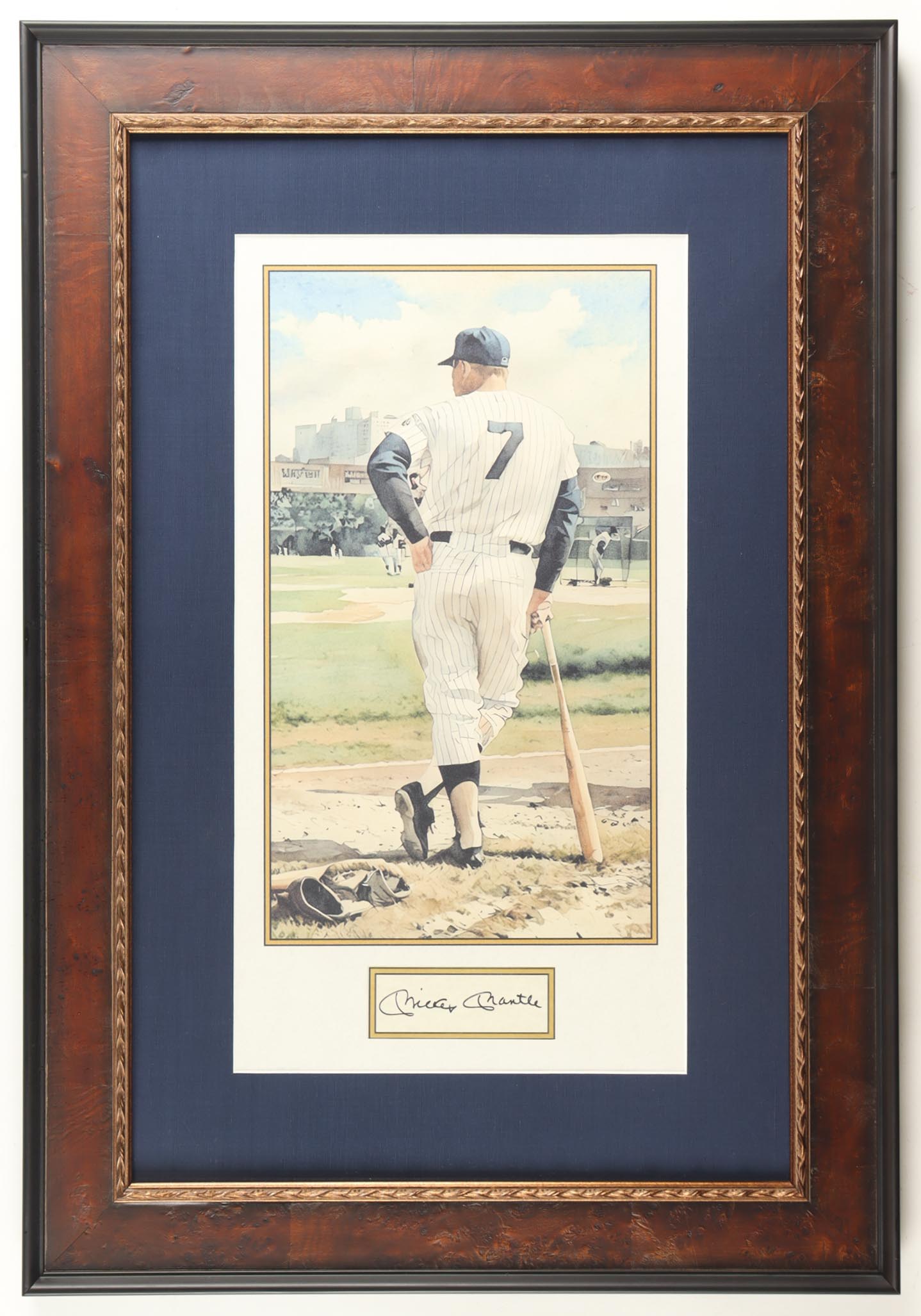 Mickey Mantle Signed Custom Framed Cut Display (JSA) at PristineAuction.com Mickey Mantle Signed Custom Framed Cut Display (JSA) at PristineAuction.com