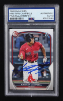 Kristian Campbell Signed 2023 Topps Bowman 1st  #BD-125 RC (PSA) at PristineAuction.com