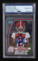 Ryan Williams Signed 2024 Topps Bowman U Chrome 1st #53 RC (PSA | Autograph Graded PSA 10) at PristineAuction.com