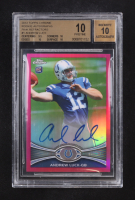 Andrew Luck Signed 2012 Topps Chrome Rookie Autographs Pink Refractors #1 RC #33/75 (Beckett Pristine 10 | Autograph Grade BGS 10) at PristineAuction.com