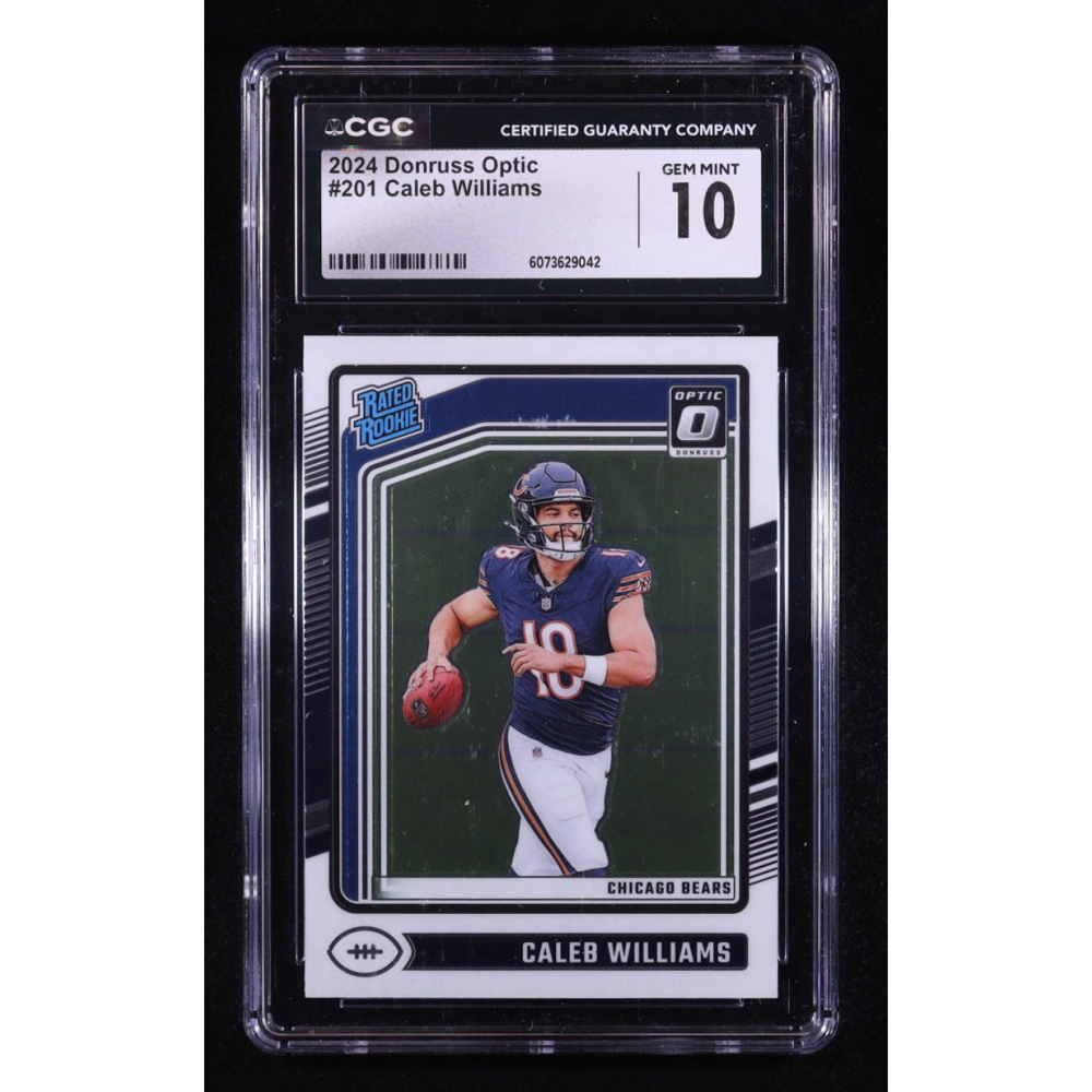 Caleb Williams 2024 Donruss Optic #201 RR RC (CGC 10) at PristineAuction.com