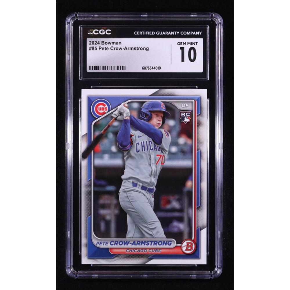 Pete Crow-Armstrong 2024 Bowman #85 RC (CGC 10) at PristineAuction.com