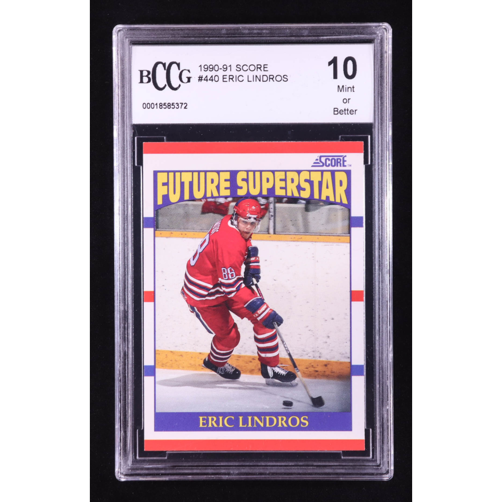 Eric Lindros 1990-91 Score #440 RC (BCCG 10) at PristineAuction.com