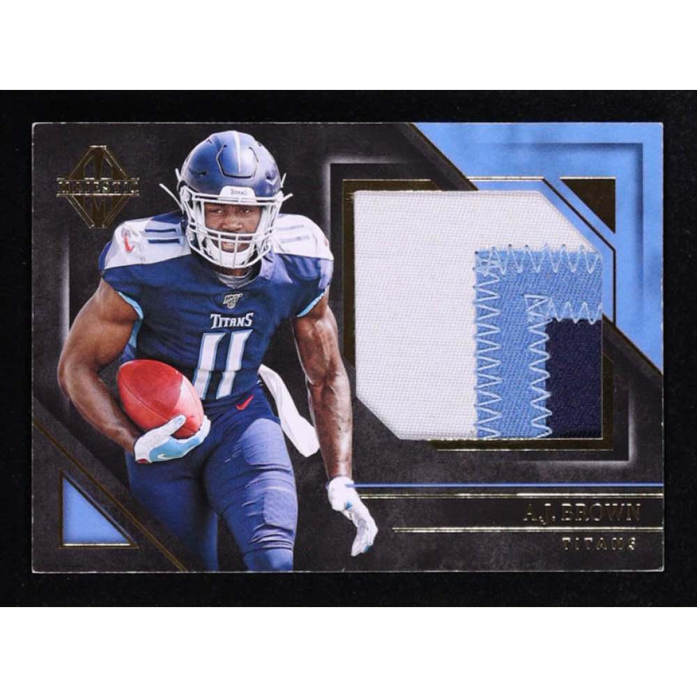 A.J. Brown 2019 Panini Majestic Majestic Rookie Materials Gold #11 #03/25 RC at PristineAuction.com