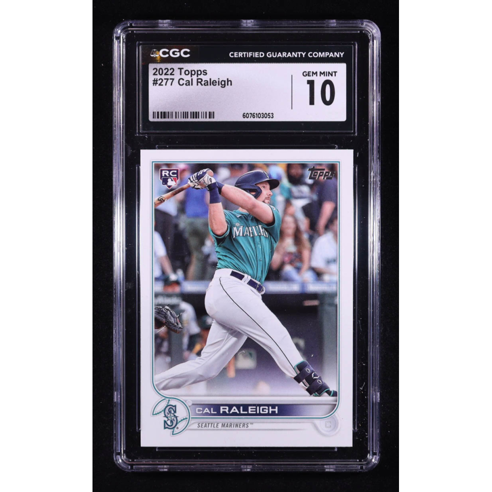 Cal Raleigh 2022 Topps #277 RC (CGC 10) at PristineAuction.com