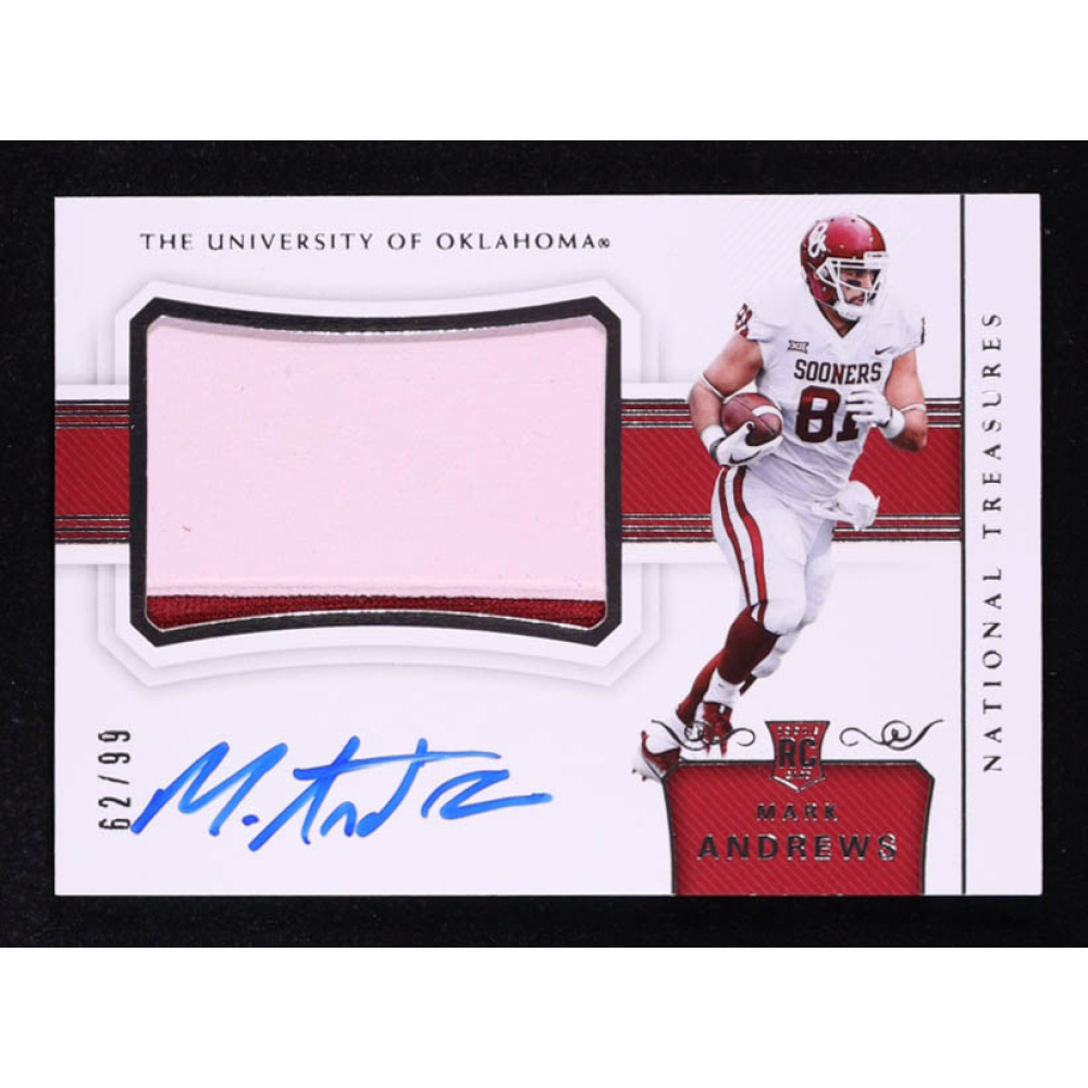 Mark Andrews 2018 Panini National Treasures Collegiate JSY AU #141 #62/99 RC at PristineAuction.com