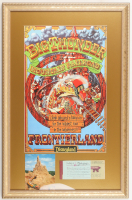 Disneyland "Big Thunder Mountain Railroad" Frontierland Custom Framed Poster Print Display with Disneyland Ticket Book & Souvenir Postcard at PristineAuction.com