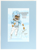 Lawrence Taylor Signed LE Giants Lithograph Display #7/25 (JSA) at PristineAuction.com